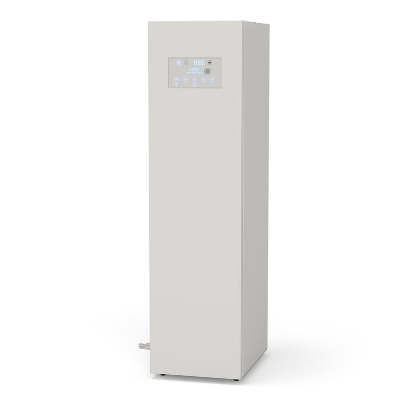 Equator Advanced Appliances Steam Dryer Closet – Wrinkle Removal, Sanitizing & Deodorizing, Refreshes Clothing, Slim Design, 110V White