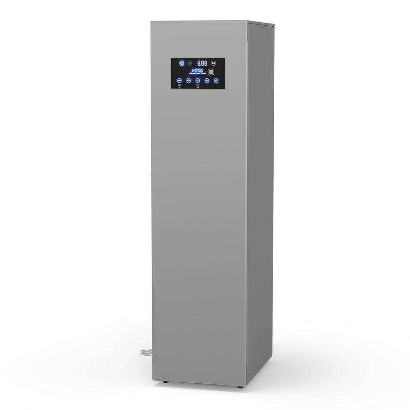 Equator Advanced Appliances Steam Dryer Closet – Wrinkle Removal, Sanitizing & Deodorizing, Refreshes Clothing, Slim Design, 110V Left Hinge Stainless