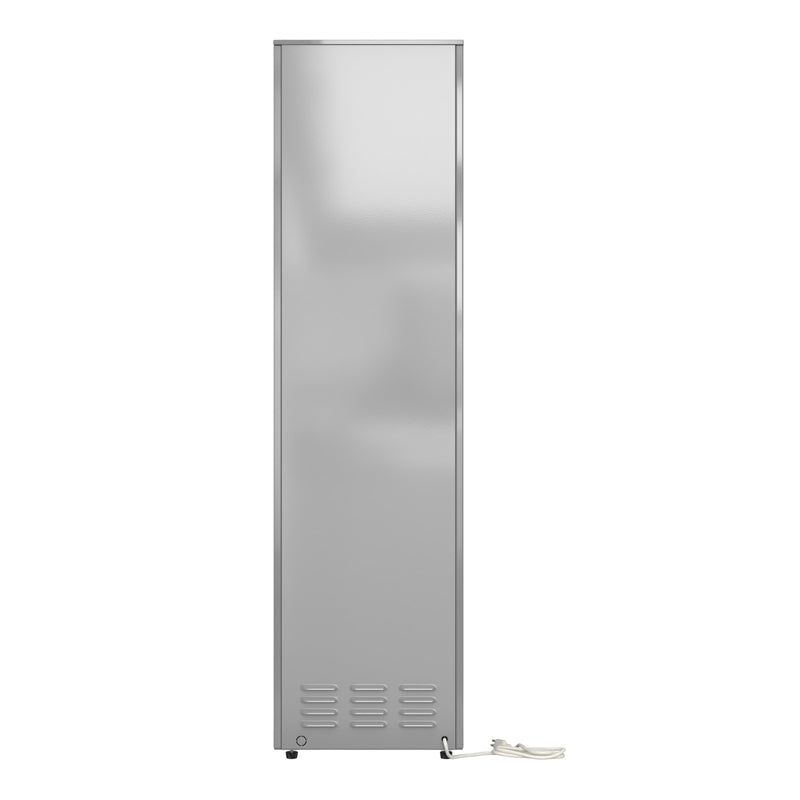 Equator Advanced Appliances Steam Dryer Closet – Wrinkle Removal, Sanitizing & Deodorizing, Refreshes Clothing, Slim Design, 110V Left Hinge Stainless