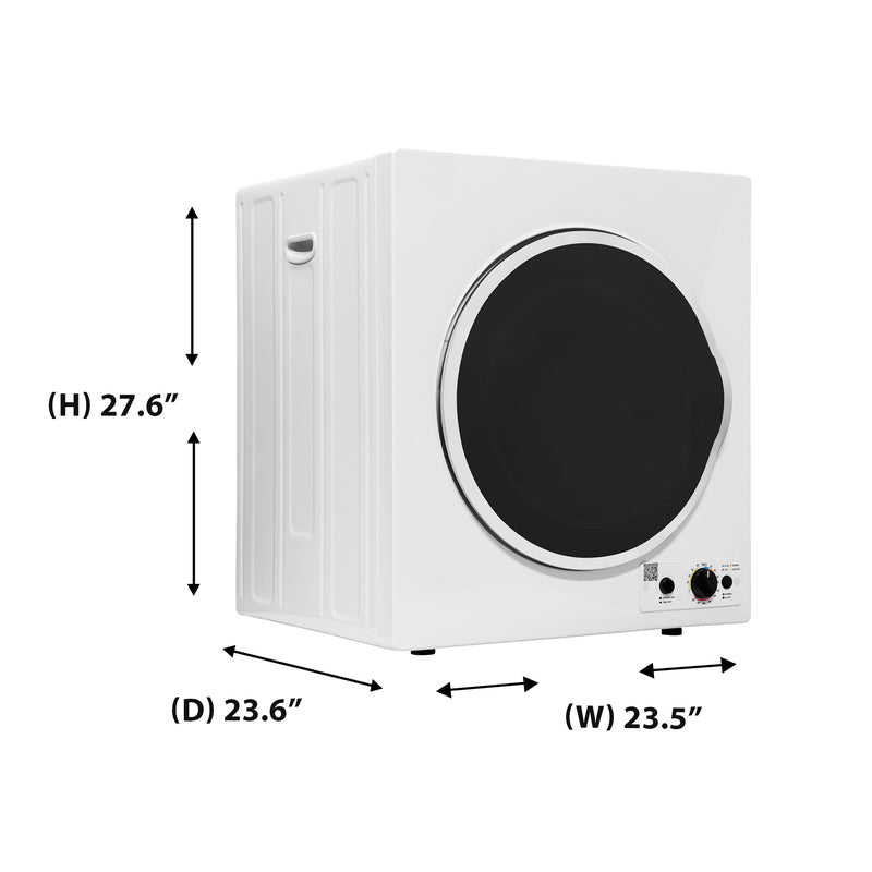 Equator Advanced Appliances Compact Vented Sensor Dryer with Bottom Controls, 3.5 cu. ft. / 13 lb Capacity, 110V