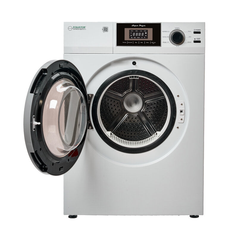 Equator Advanced Appliances Premium 24" Compact Vented Dryer with Washer Socket, Sensor Dry, 3.1 cu. ft. / 13 lb Capacity, 110V