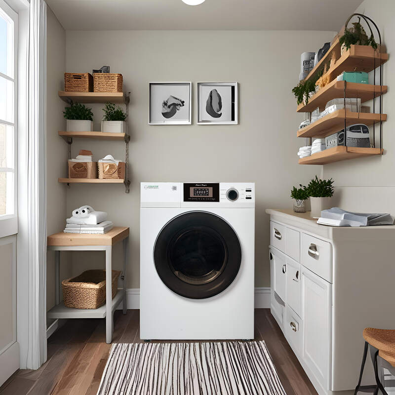 Equator Advanced Appliances Premium 24" Compact Vented Dryer with Washer Socket, Sensor Dry, 3.1 cu. ft. / 13 lb Capacity, 110V