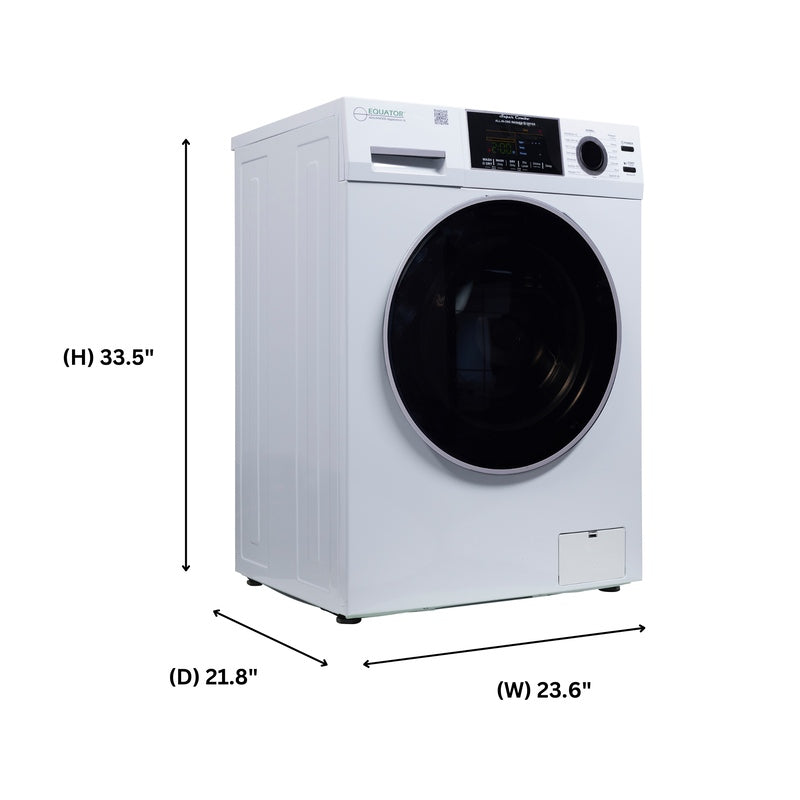 Equator Advanced Appliances All-in-One 4700 Washer-Dryer, Ventless, Fully Built-In, Zero Clearance, 1.62 cu. ft. / 15 lb Capacity, 110V, 1400 RPM - White