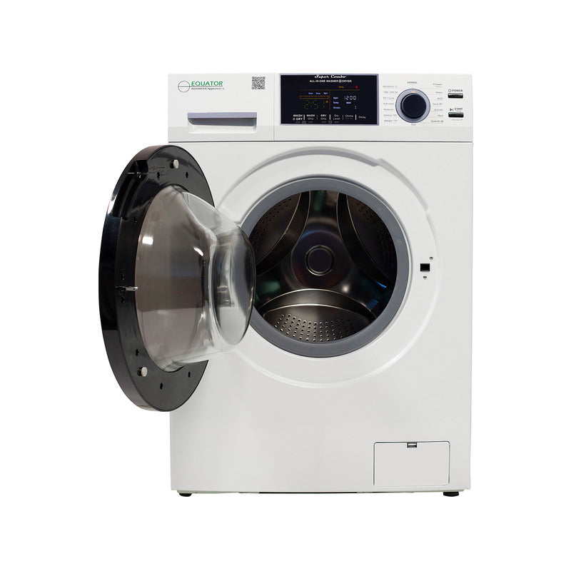 Equator Advanced Appliances All-in-One 4800 Washer-Dryer with Vented Drying — Dries 30% Faster Than Condenser Models, 15 lb Capacity, 110V - White