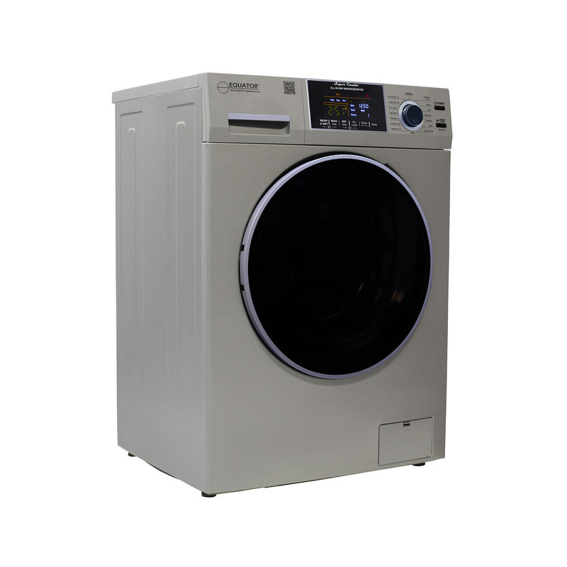 Equator Advanced Appliances All-in-One 4800 Washer-Dryer with Vented Drying — Dries 30% Faster Than Condenser Models, 15 lb Capacity, 110V - Silver