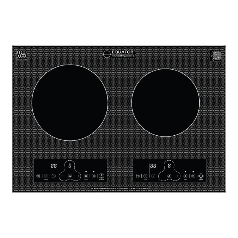 Equator Advanced Appliances Equator 20″ Horizontal Dual-Burner Induction Cooktop – Built-In or Freestanding, 110V