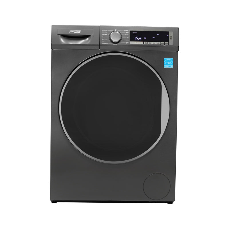 ConServ 4 cu. ft. 220V Ventless Condenser Dryer with Sanitize Cycle, LED Display, Reversible Door, Energy Star® Rated  Titanium