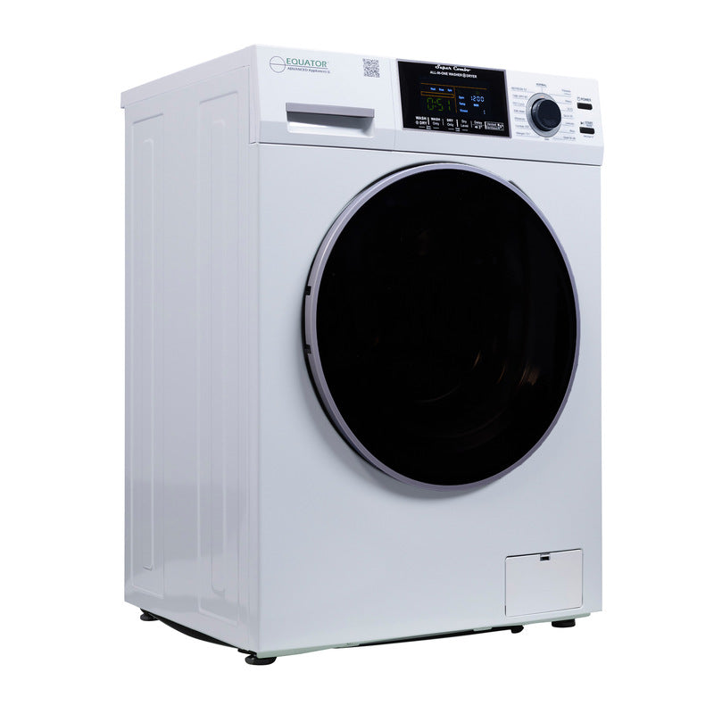 Equator Advanced Appliances All-in-One 4600 Ventless/Vented Washer Dryer with Pet Cycle, 1.62 cu. ft., 15 lb Capacity, 110V -White
