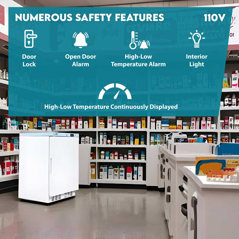 Conserv 3.9 Cu. Ft. Compact Commercial &amp; Pharmaceutical Refrigerator – 24″ Wide, WiFi Enabled, 110V
