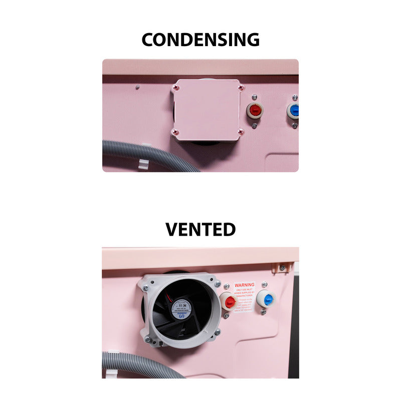 Equator Advanced Appliances All-in-One 4600 Ventless/Vented Washer Dryer with Pet Cycle, 1.62 cu. ft., 15 lb Capacity, 110V -Pink