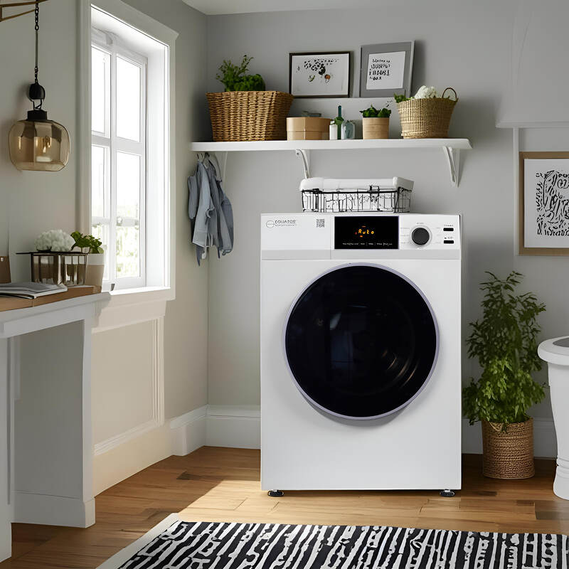 Equator Advanced Appliances Deluxe 24" 220V Vented Sensor Dryer with Sanitize Cycle, 4 cu. ft. Capacity, Touch Control Digital Display