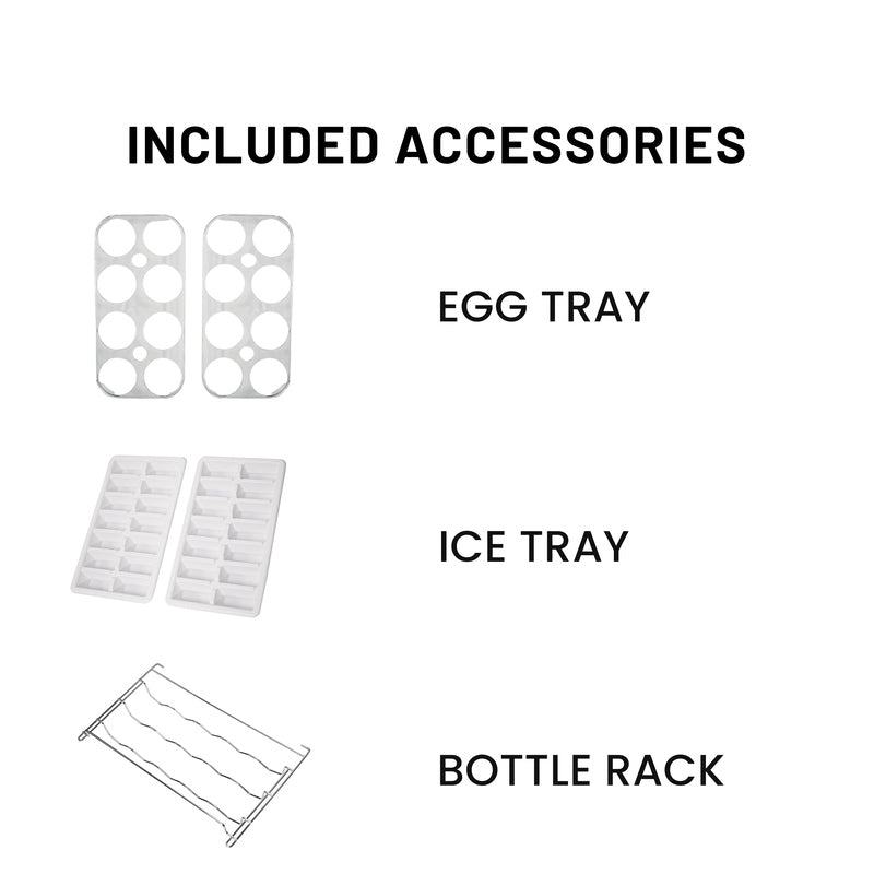 Conserv 12 Cu. Ft. No-Frost Bottom Freezer Refrigerator with Wine Rack – Garage Ready, ENERGY STAR®, Titanium