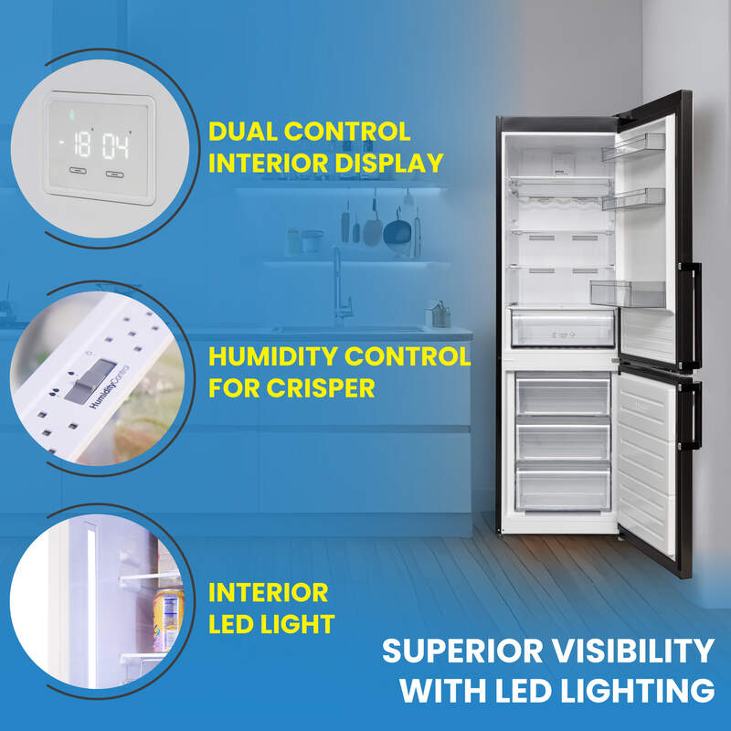 Conserv 12 Cu. Ft. No-Frost Bottom Freezer Refrigerator with Wine Rack – Garage Ready, ENERGY STAR®, Titanium