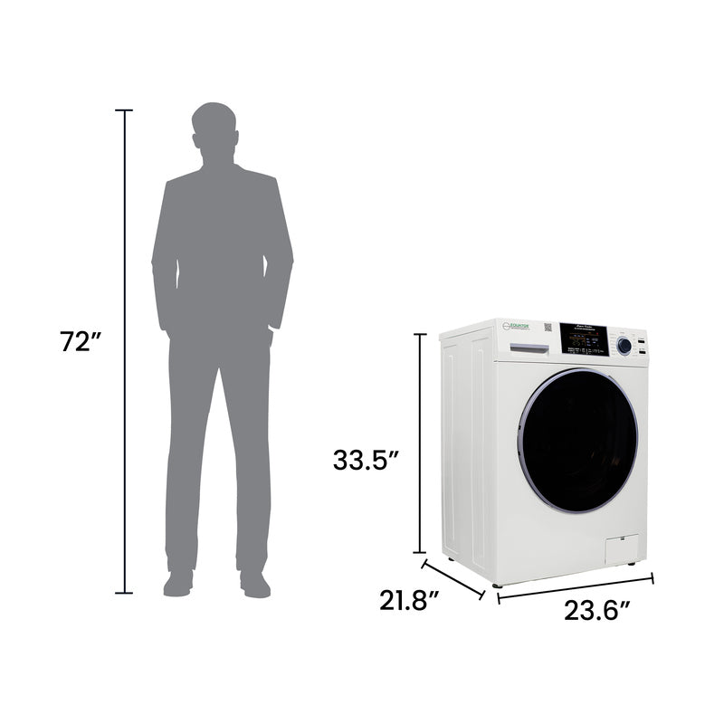 Equator Advanced Appliances All-in-One 4800 Washer-Dryer with Vented Drying — Dries 30% Faster Than Condenser Models, 15 lb Capacity, 110V - White