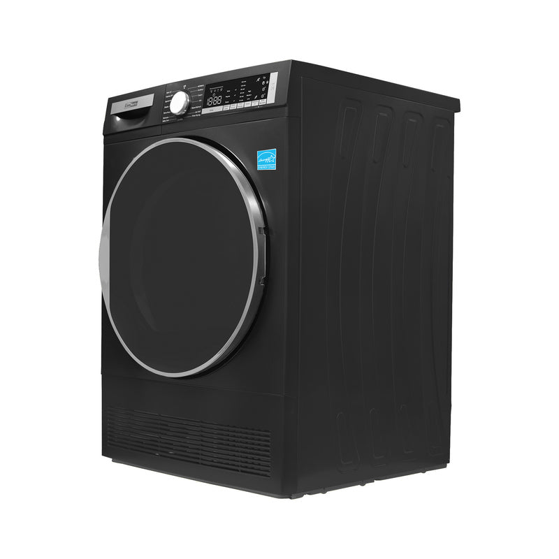 ConServ 4 cu. ft. 220V Ventless Condenser Dryer with Sanitize Cycle, LED Display, Reversible Door, Energy Star® Rated  Black