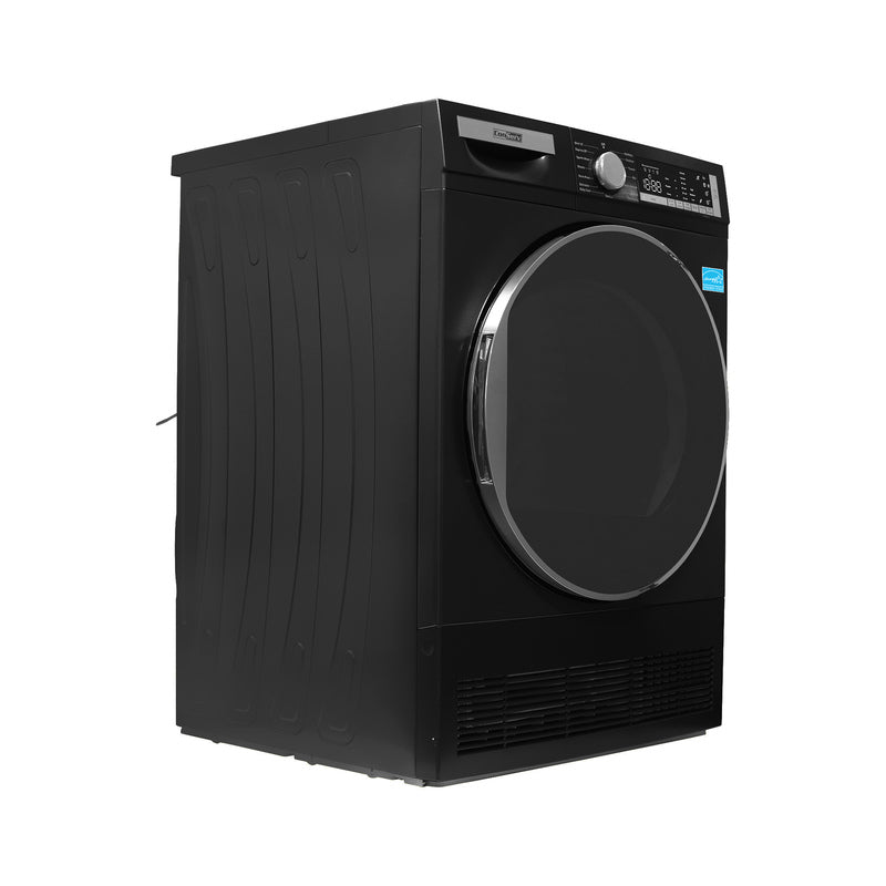 ConServ 4 cu. ft. 220V Ventless Condenser Dryer with Sanitize Cycle, LED Display, Reversible Door, Energy Star® Rated  Black