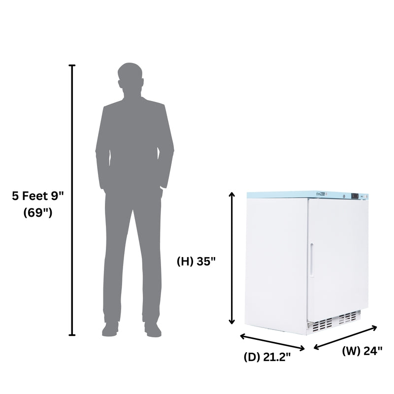 Conserv 3.9 Cu. Ft. Compact Commercial &amp; Pharmaceutical Refrigerator – 24″ Wide, WiFi Enabled, 110V