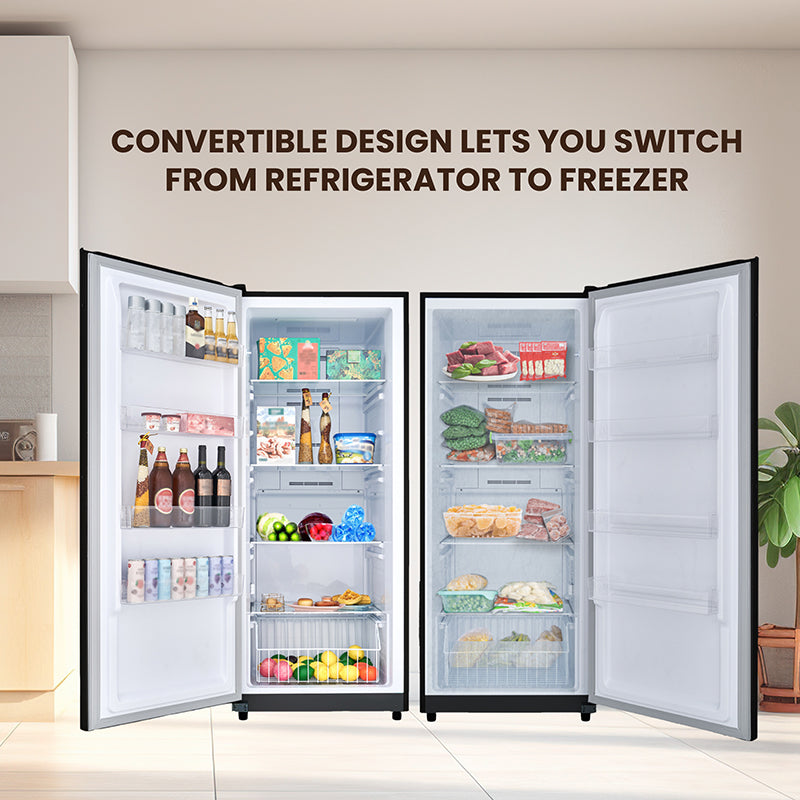 Conserv 17 Cu. Ft. Convertible Upright Freezer/Refrigerator – Garage Ready, ENERGY STAR®, 28” Wide, 110V (Black)