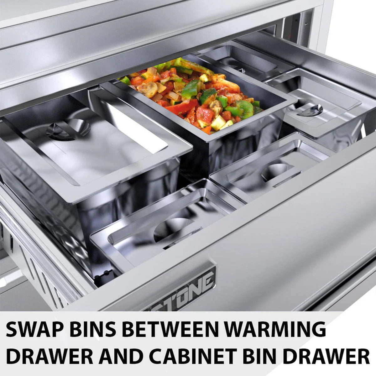 Sunstone SAC34SWC – 34-Inch Stainless Steel Sink Base Cabinet