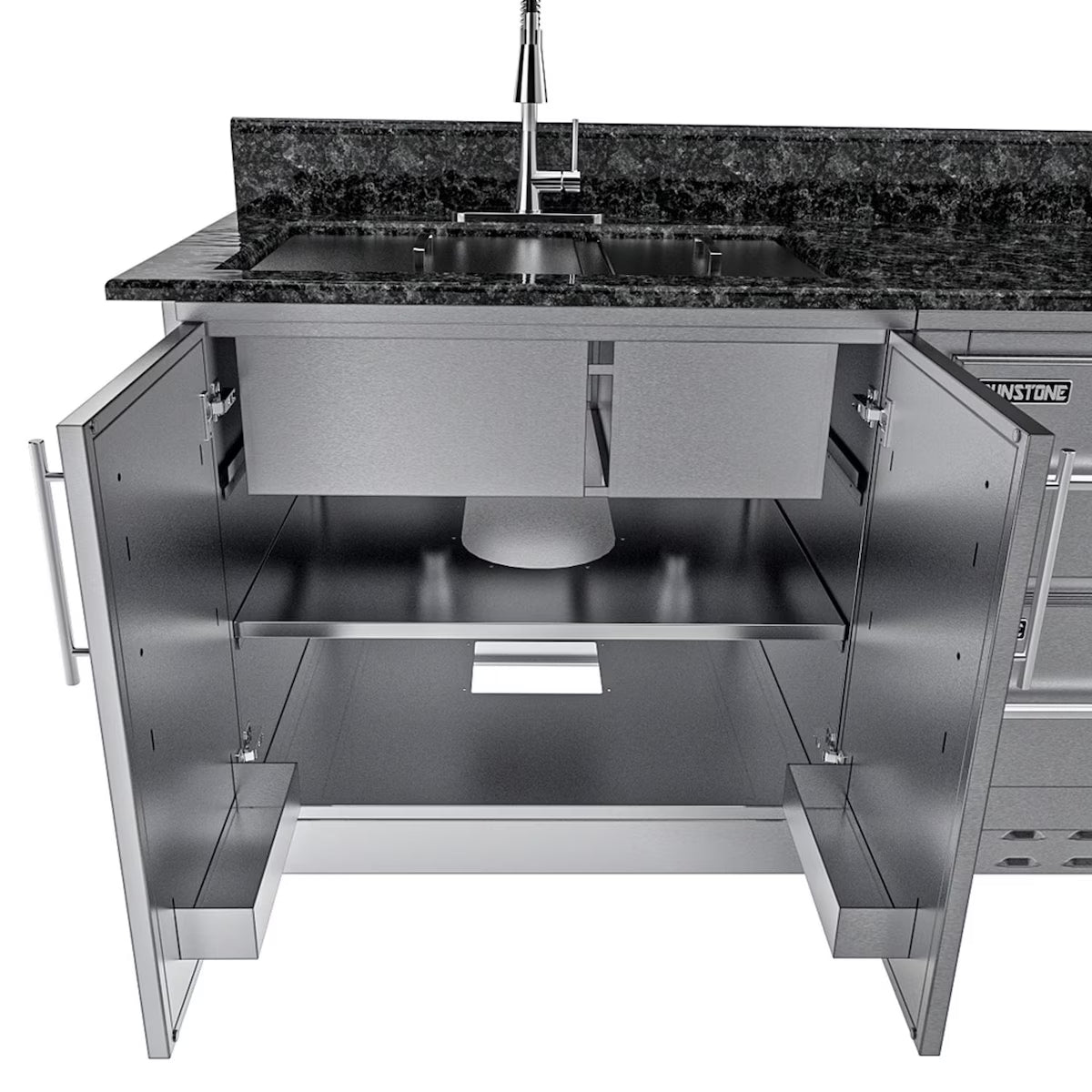 Sunstone Galley 10′8″ Clean & Prep Outdoor Kitchen Island Package