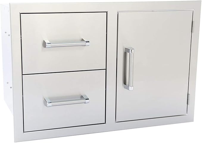 KoKoMo Grills Outdoor Kitchen Drawer and Door Combo