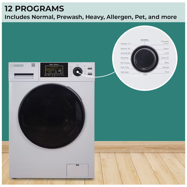 Equator Advanced Appliances Extra-Small 1.62 cu. ft. Stackable Front-Load Washer – White