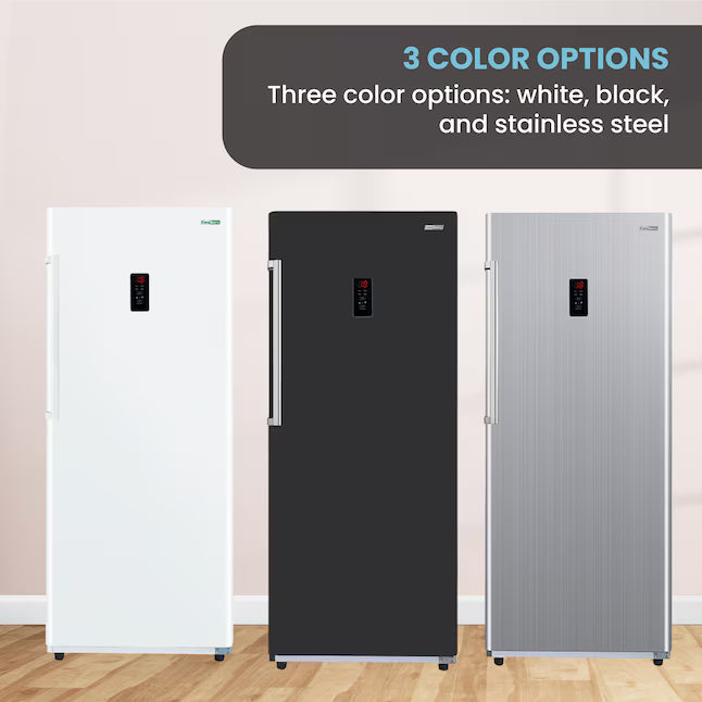 Conserv 14 Cu. Ft. Convertible Upright Freezer/Refrigerator – Garage Ready, ENERGY STAR®, 28” Wide, 110V (Black)