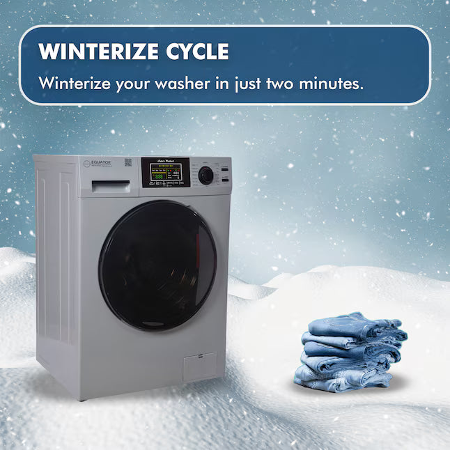 Equator Advanced Appliances Extra-Small 1.62 cu. ft. Stackable Front-Load Washer – Silver