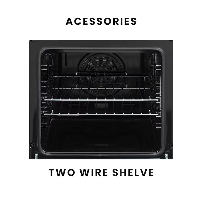 Equator Advanced Appliances 20″ Freestanding Electric Range with Air Fry Convection Oven, 4-Burner Glass Top – White