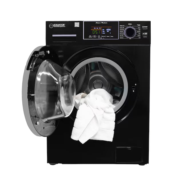 Equator Advanced Appliances Extra-Small 1.62 cu. ft. Stackable Front-Load Washer –  Black