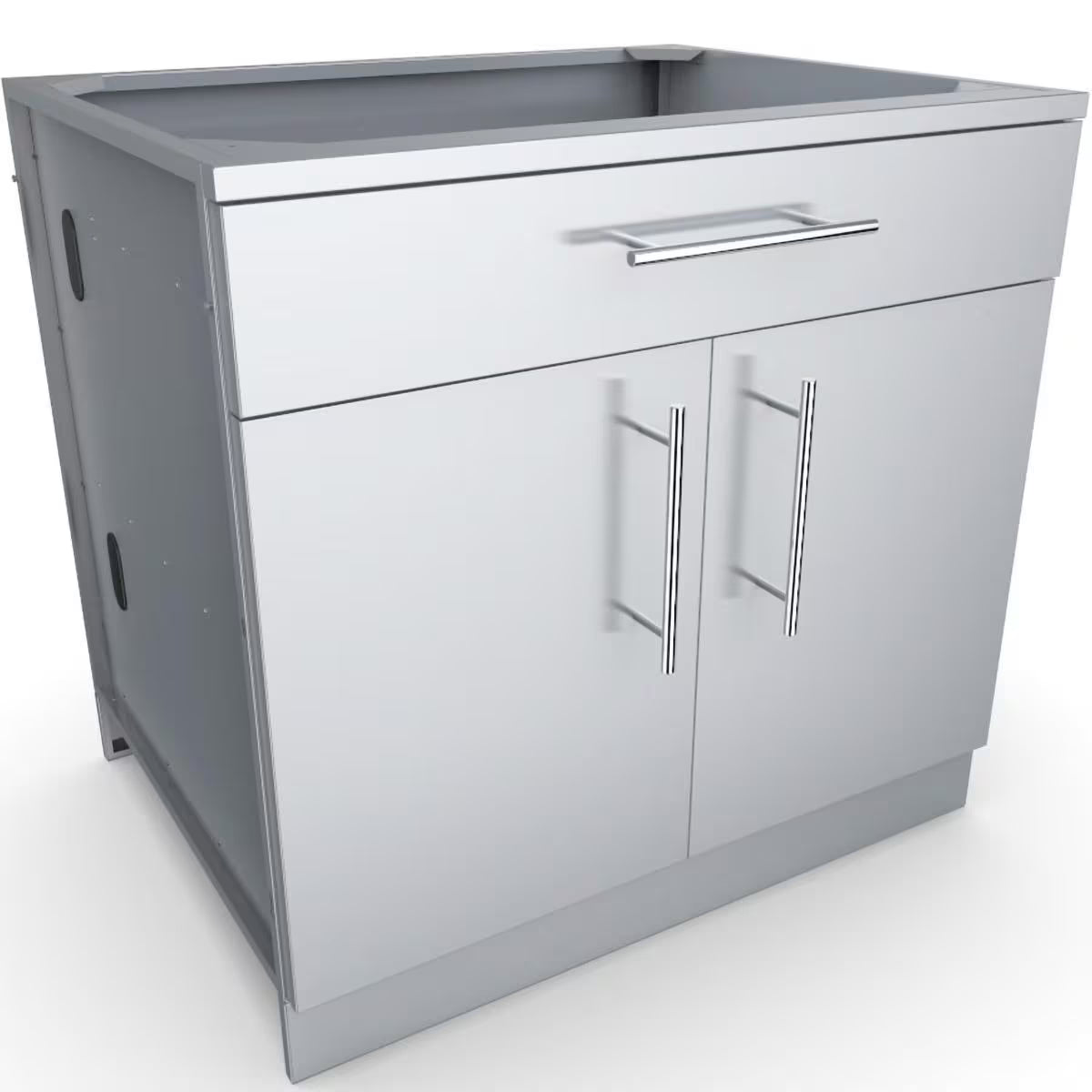 Sunstone SBC36CDD – 36-Inch Double Door Cabinet with Drawer & Shelf