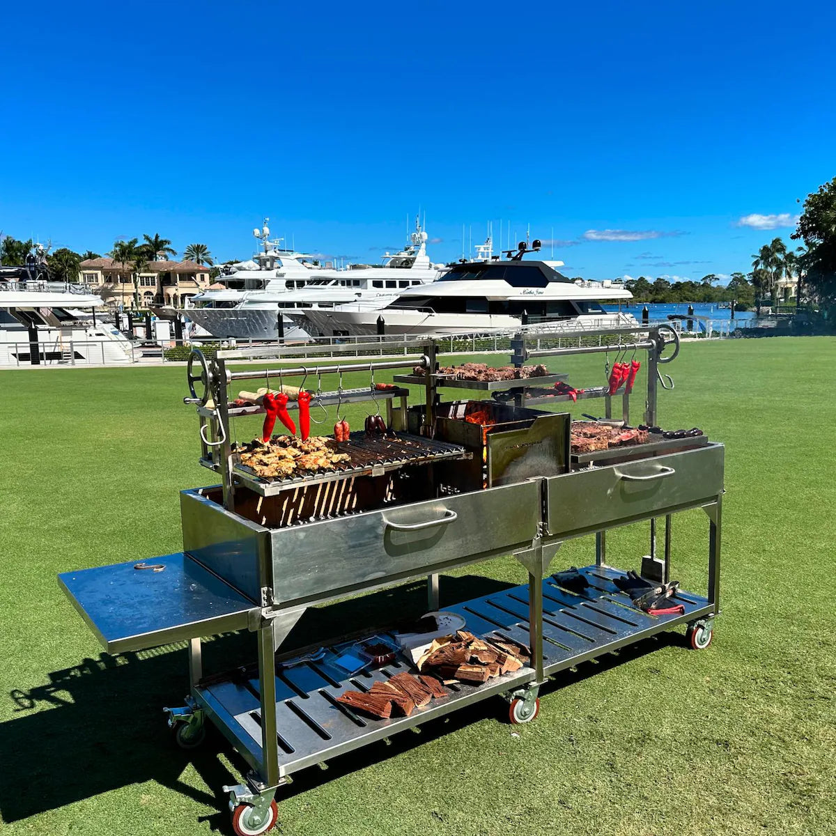 Tagwood BBQ24SS – Argentine Stainless Steel Santa Maria Grill
