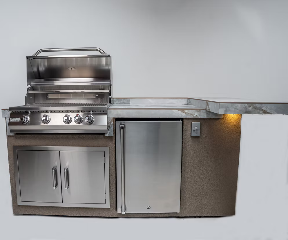 Kokomo Grills  St. John 7'6" BBQ Island w/ High Bar