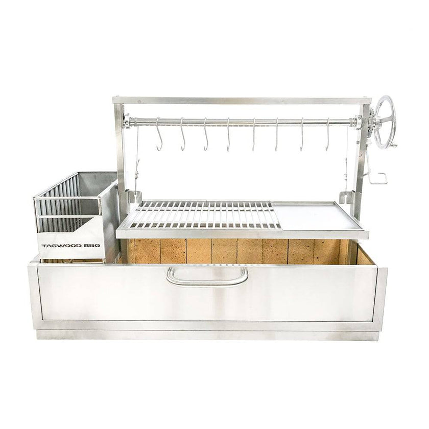 Tagwood BBQ25SS – XL Built‑In Argentine Stainless Steel Santa Maria Grill -  Piratically Built