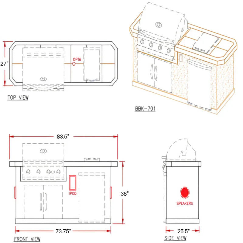 Cal Flame Pacifica Q BBK-701