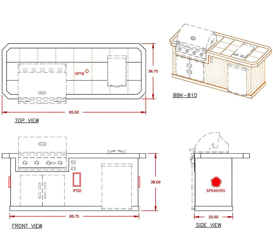 Cal Flame Bel Air Q - BBK‑810