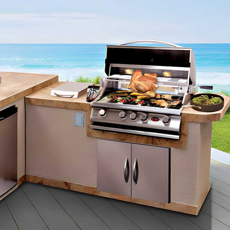 Cal Flame BBQ18852P – Standard Built-In 15,000 BTU Single Side Burner