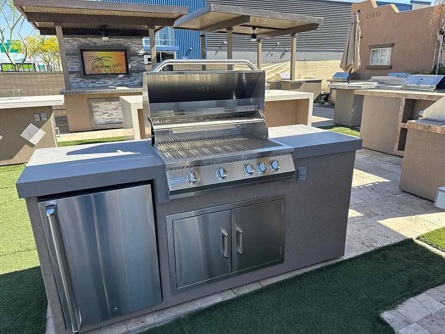 Kokomo Grills 7' Standard Outdoor BBQ Island