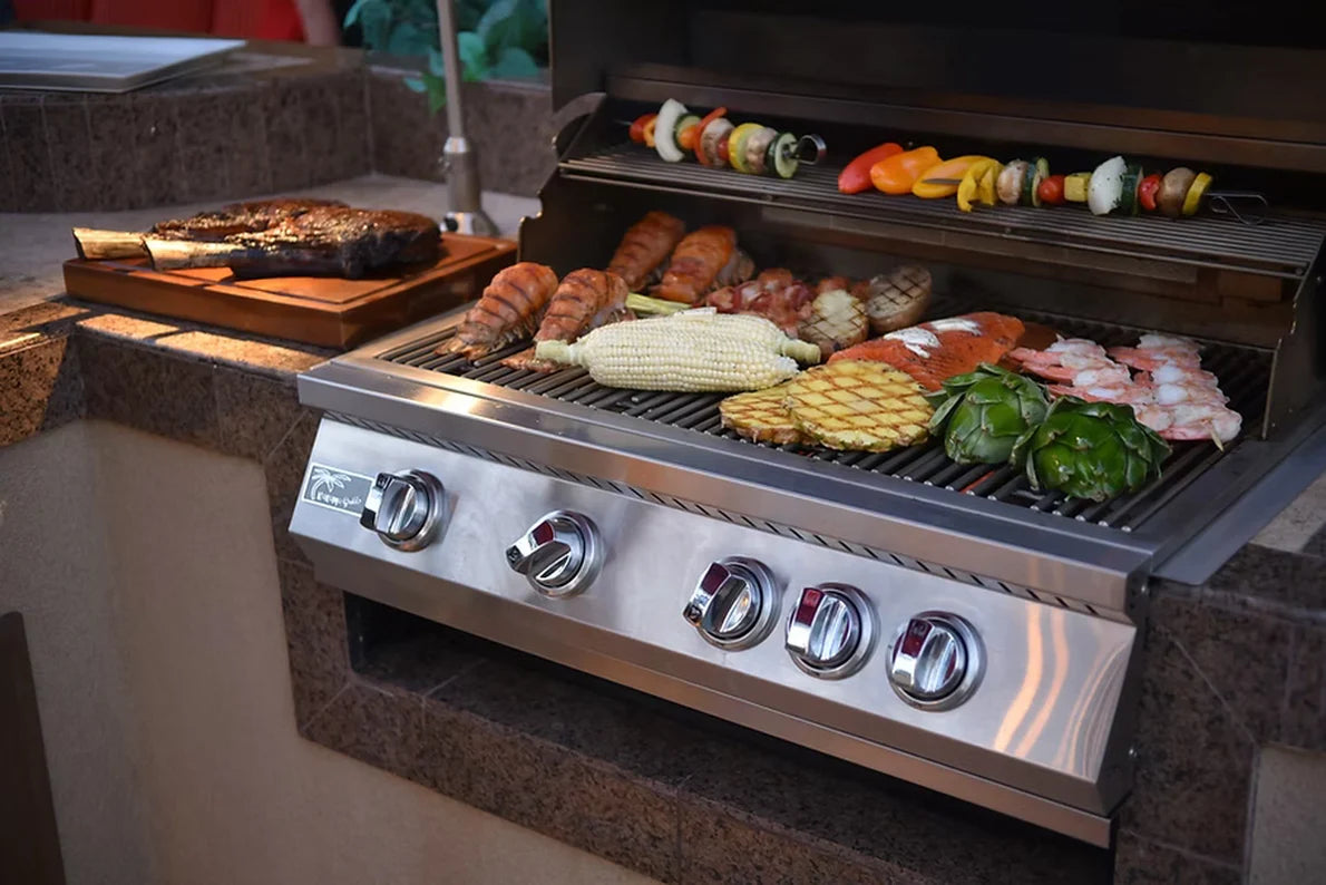 KoKoMo  Grills Elite 32" 4-Burner Built-In Gas Grill