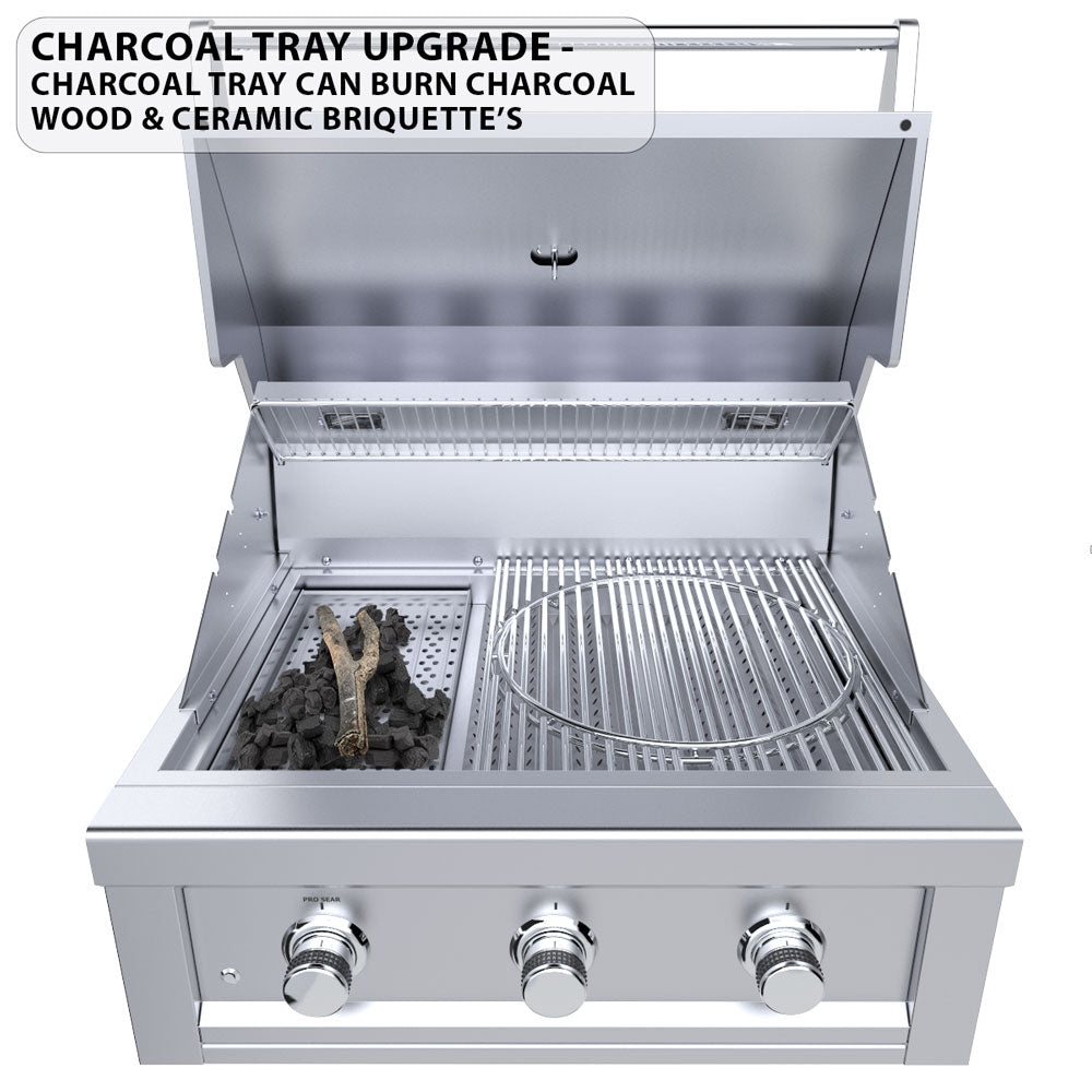 Sunstone Metal Products Ruby Series 30" Built-In 3-Burner