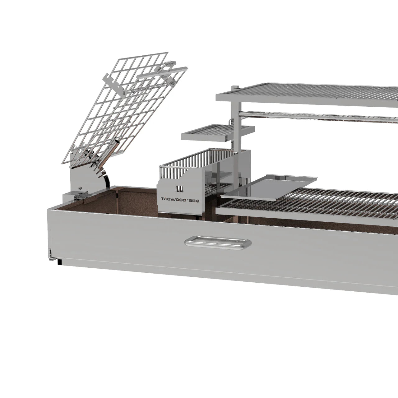 Tagwood BBQ28SS – XL Built‑In Argentine Santa Maria Grill -  Piratically Built