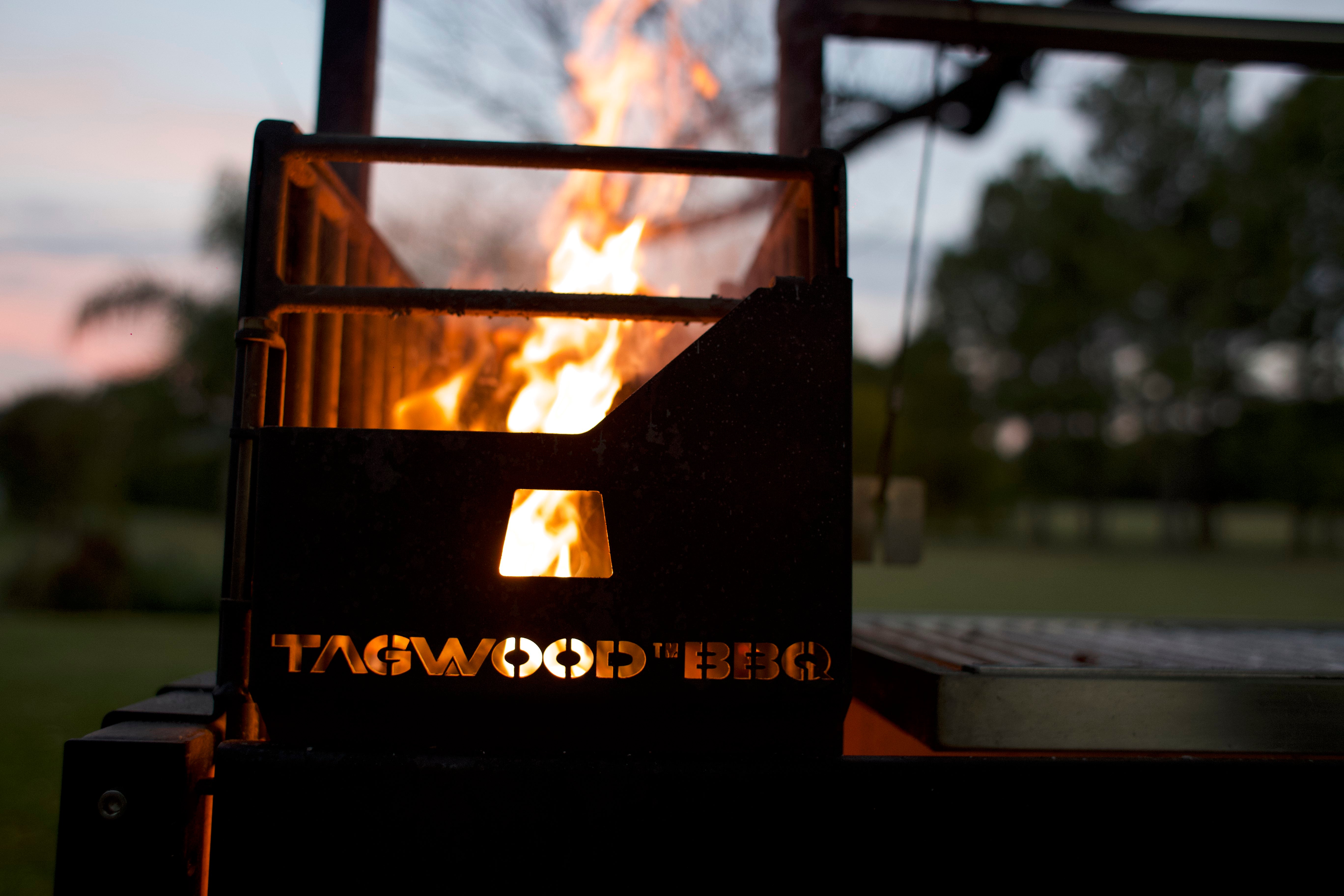 Tagwood BBQ03SI – Argentine Wood & Charcoal Grill (Black Finish) Partially Built