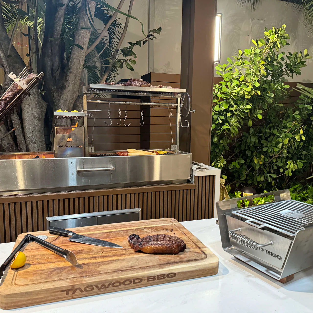 Tagwood BBQ07SS – Stainless Steel Table‑Top Warming Brazier