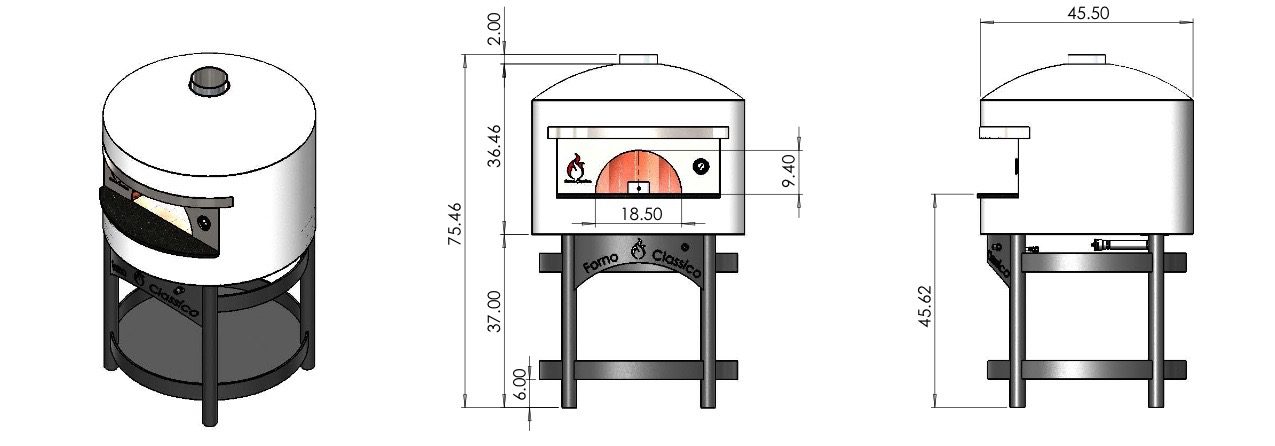 Forno Classico Colosso 80 – Commercial Wood / Gas Oven